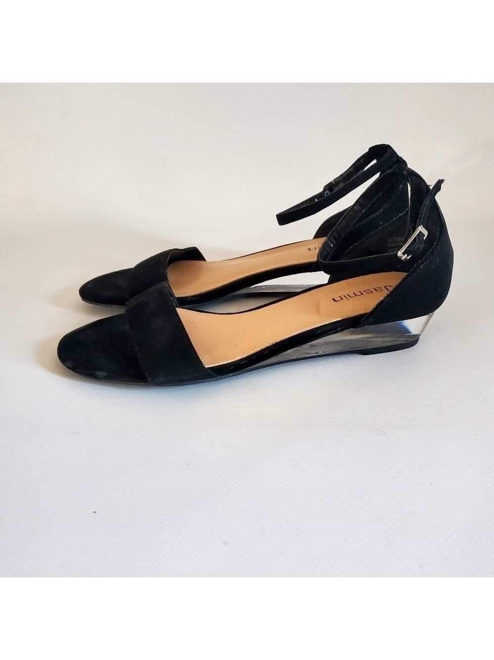 Jasmine Jyenni Ankle Strap Sandals Black Size 6 NWOT - Picture 3 of 7